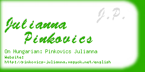 julianna pinkovics business card